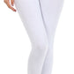 Sakkas Cotton Blend Solid Color Footless Stretch Leggings - Made in USA