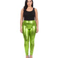 Sakkas Footless Liquid Wet Look Shiny Metallic Stretch Leggings