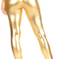Sakkas Footless Liquid Wet Look Shiny Metallic Stretch Leggings