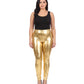 Sakkas Footless Liquid Wet Look Shiny Metallic Stretch Leggings