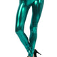 Sakkas Footless Liquid Wet Look Shiny Metallic Stretch Leggings
