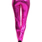 Sakkas Footless Liquid Wet Look Shiny Metallic Stretch Leggings