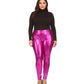 Sakkas Footless Liquid Wet Look Shiny Metallic Stretch Leggings