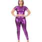 Sakkas Footless Liquid Wet Look Shiny Metallic Stretch Leggings