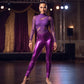 Sakkas Footless Liquid Wet Look Shiny Metallic Stretch Leggings