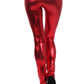 Sakkas Footless Liquid Wet Look Shiny Metallic Stretch Leggings