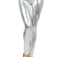 Sakkas Footless Liquid Wet Look Shiny Metallic Stretch Leggings