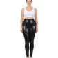 Sakkas Shiny Liquid Metallic High Waist Stretch Leggings - Made in USA