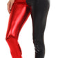 Sakkas Shiny Liquid Metallic High Waist Stretch Leggings - Made in USA