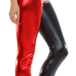 Sakkas Shiny Liquid Metallic High Waist Stretch Leggings - Made in USA