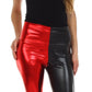Sakkas Shiny Liquid Metallic High Waist Stretch Leggings - Made in USA