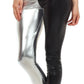 Sakkas Shiny Liquid Metallic High Waist Stretch Leggings - Made in USA