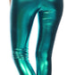 Sakkas Shiny Liquid Metallic High Waist Stretch Leggings - Made in USA