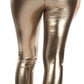 Sakkas Shiny Liquid Metallic High Waist Stretch Leggings - Made in USA