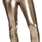 Sakkas Shiny Liquid Metallic High Waist Stretch Leggings - Made in USA