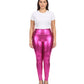 Sakkas Shiny Liquid Metallic High Waist Stretch Leggings - Made in USA