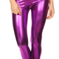 Sakkas Shiny Liquid Metallic High Waist Stretch Leggings - Made in USA