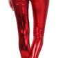 Sakkas Shiny Liquid Metallic High Waist Stretch Leggings - Made in USA