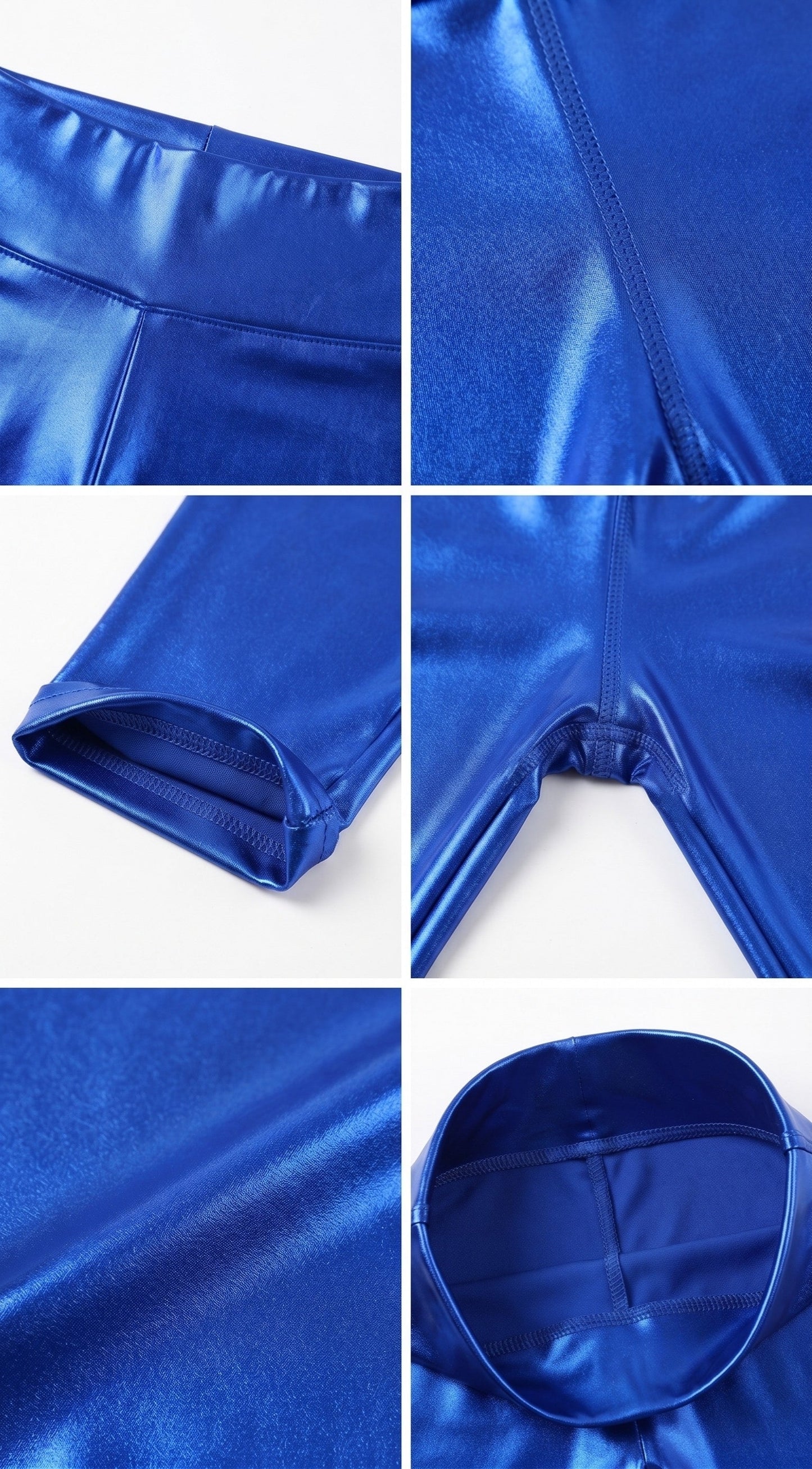 Sakkas Shiny Liquid Metallic High Waist Stretch Leggings - Made in USA