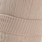 Sakkas Cable Knit Fleece Lined Leggings