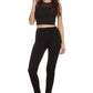 Sakkas Cable Knit Fleece Lined Leggings
