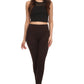 Sakkas Cable Knit Fleece Lined Leggings