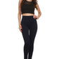 Sakkas Cable Knit Fleece Lined Leggings