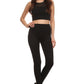 Sakkas Women's Patterned Soft Fleece Lined High Waist Leggings