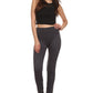 Sakkas Women's Patterned Soft Fleece Lined High Waist Leggings