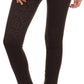Sakkas Women's Patterned Soft Fleece Lined High Waist Leggings
