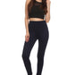 Sakkas Women's Patterned Soft Fleece Lined High Waist Leggings