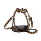 Solid Faux Leather Transparent Bucket Bag