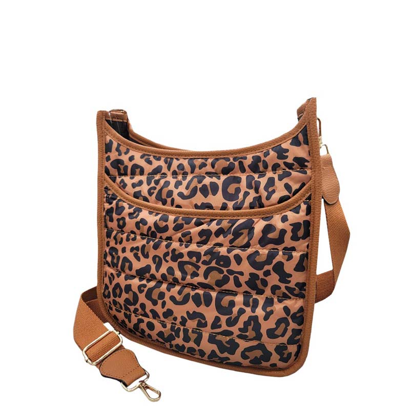Women's Solid Quilted Shiny Puffer Crossbody Bag