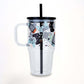 Level Up Gamer Tumbler 20oz Kids Tumbler with Handle, Lid & Straw