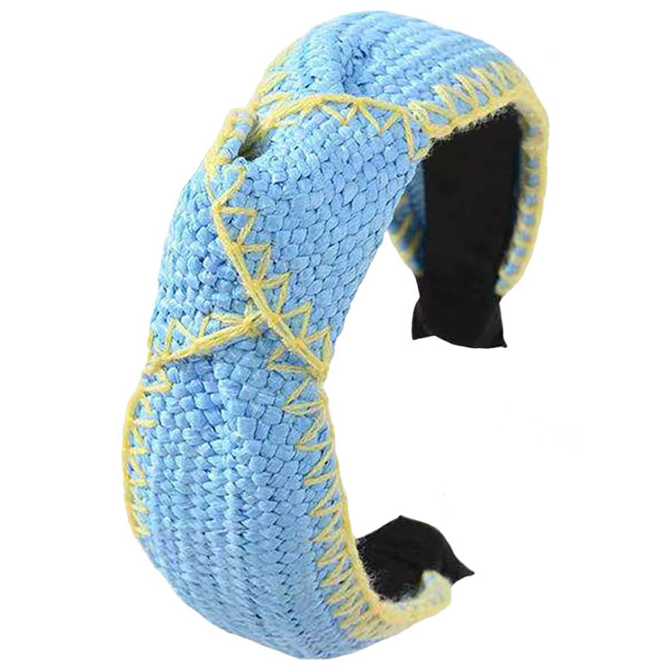 Straw Knot Burnout Headband