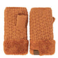C.C Smocking Stitch Pattern Fingerless Gloves
