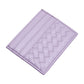 Faux Leather Basket Weave Card Holder Wallet