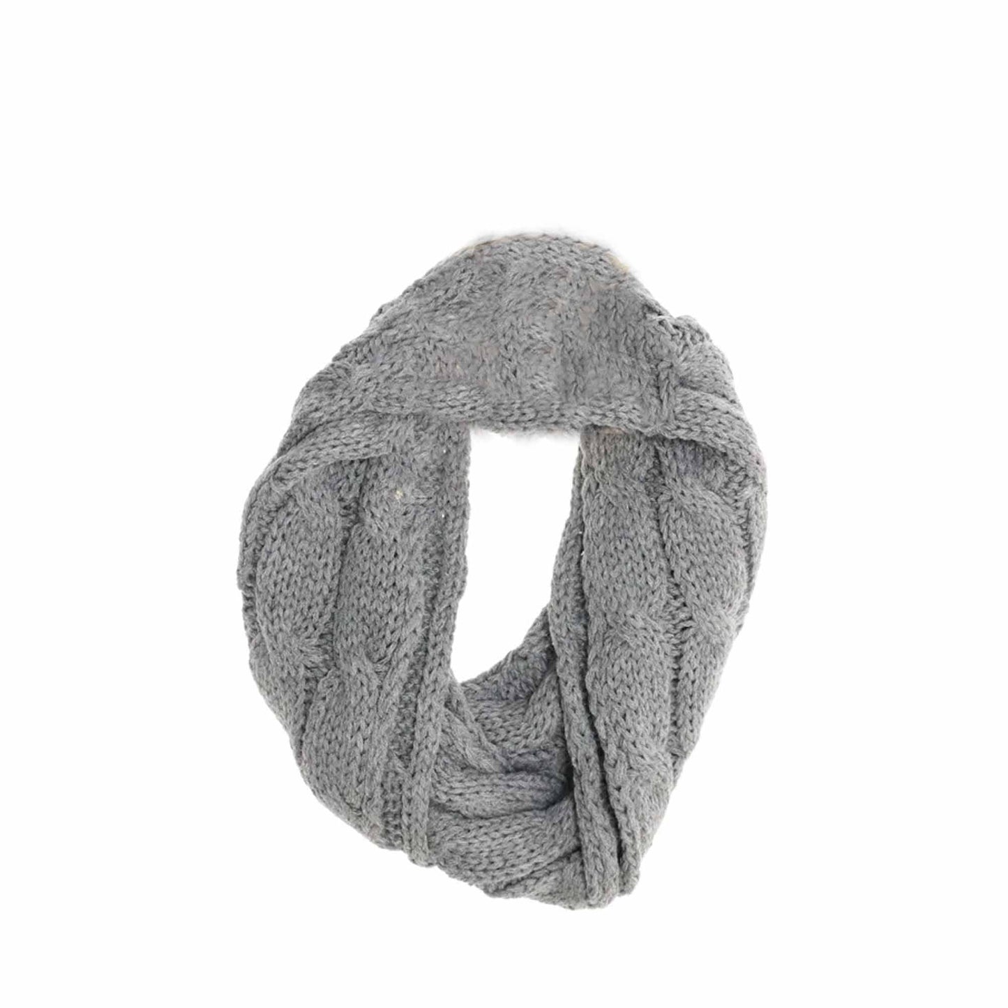 KIDS Solid Cable Knit C.C Infinity Scarf