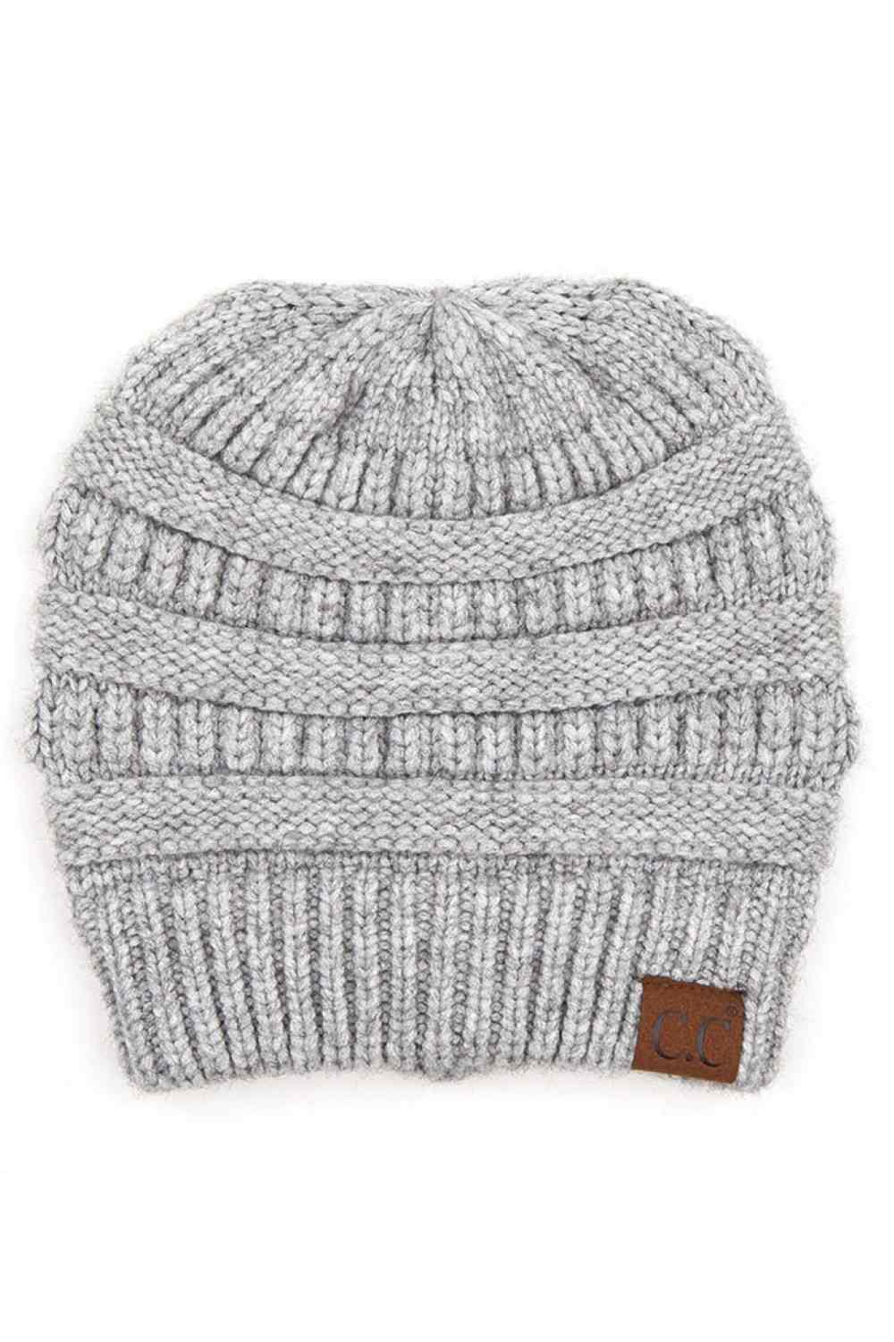 C.C Soft Yarn Knit Beanie Hat