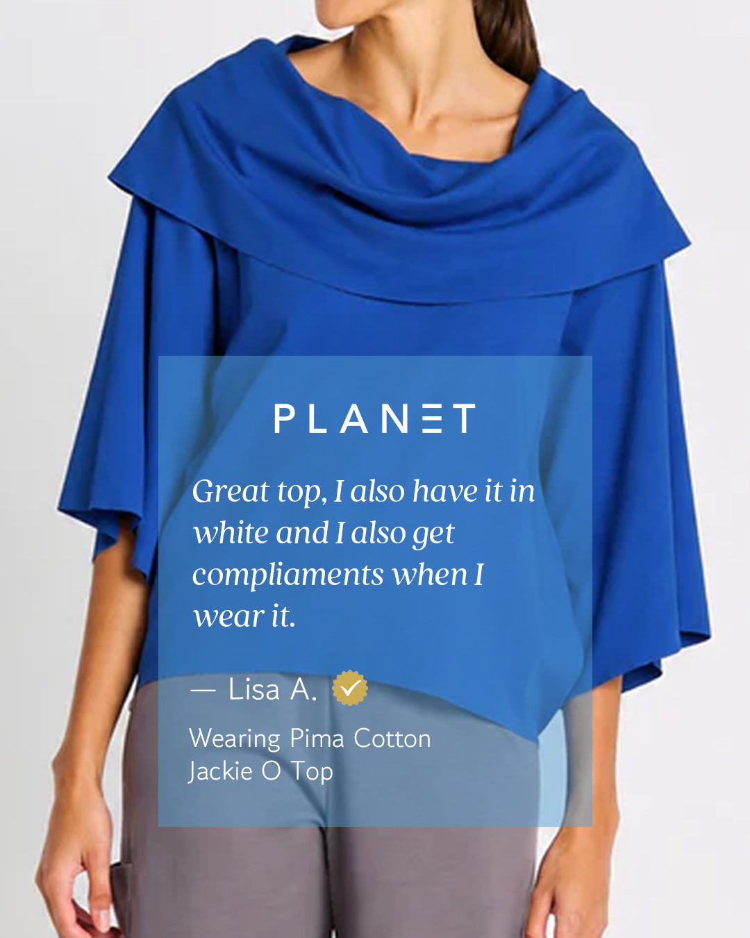 Pima Cotton Jackie O Top - Mint