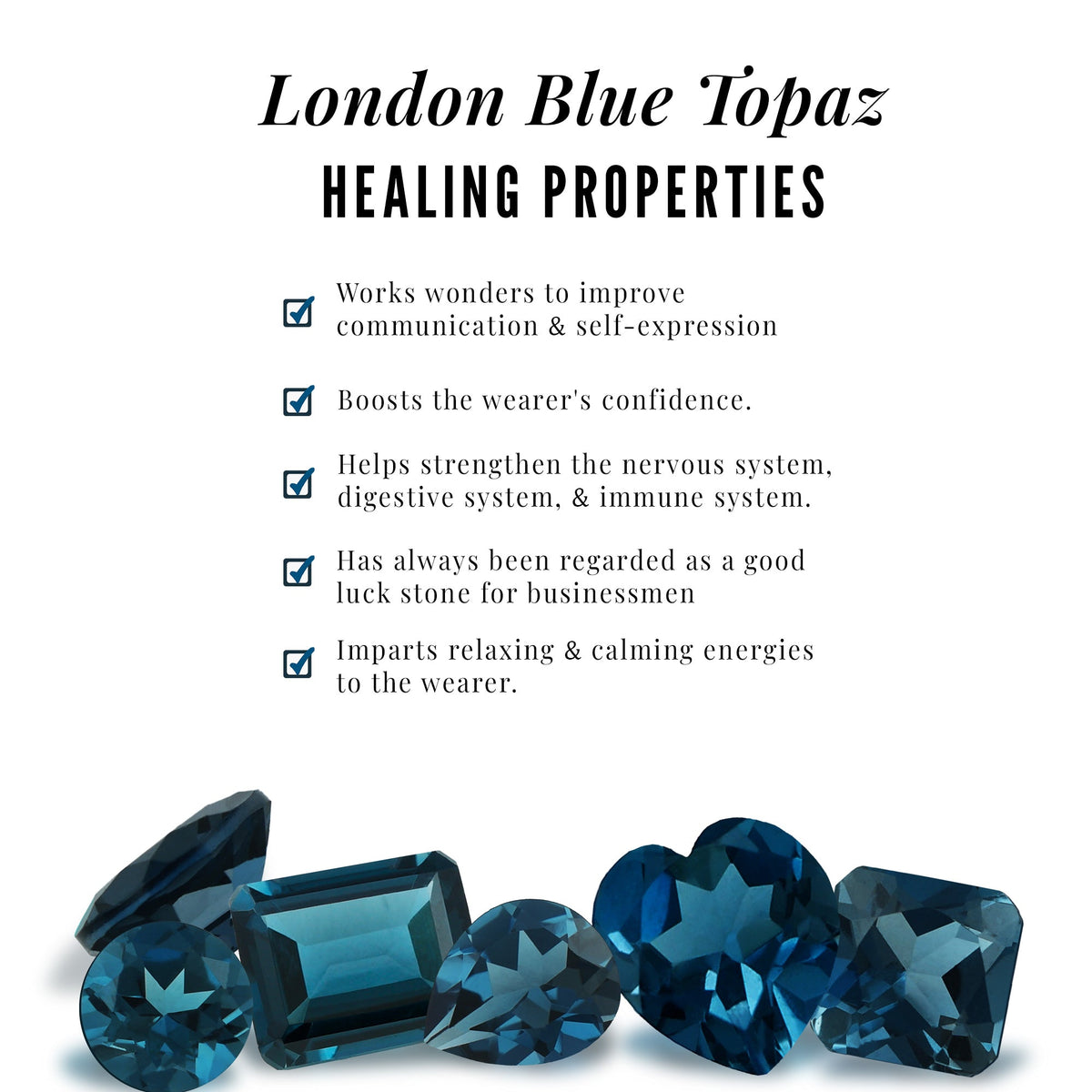2 CT London Blue Topaz Infinity Pendant Necklace