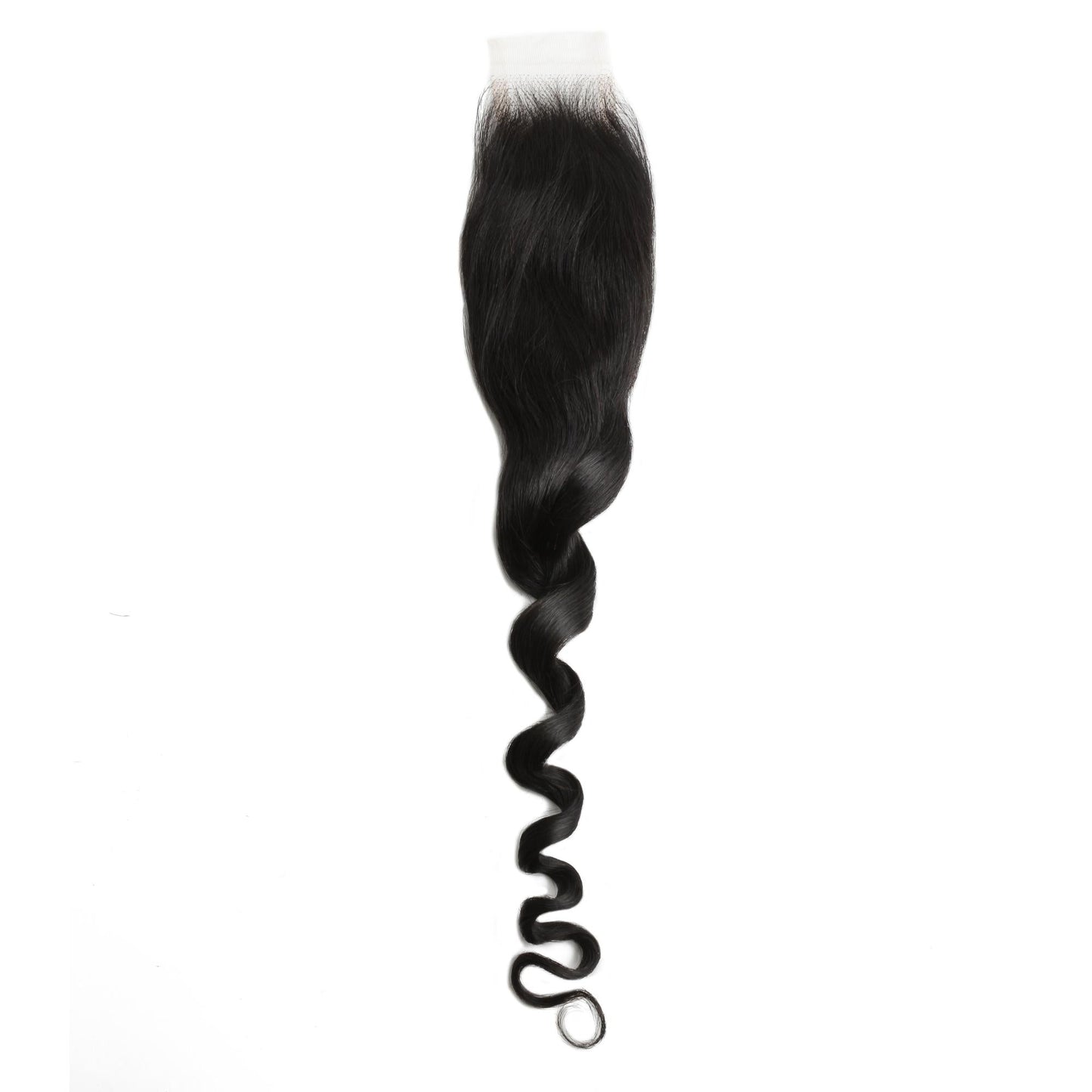 Cierre de cabello humano Loose Wave 2x6 de encaje HD