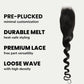 Cierre de cabello humano Loose Wave 2x6 de encaje HD