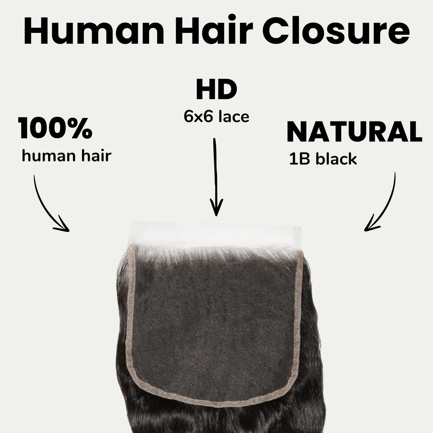 Loose Wave 6x6 HD Lace Human Hair Closure