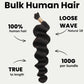 Loose Wave Bulk 100% Human Braiding Hair