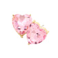 Heart Stone Evening Stud Earrings