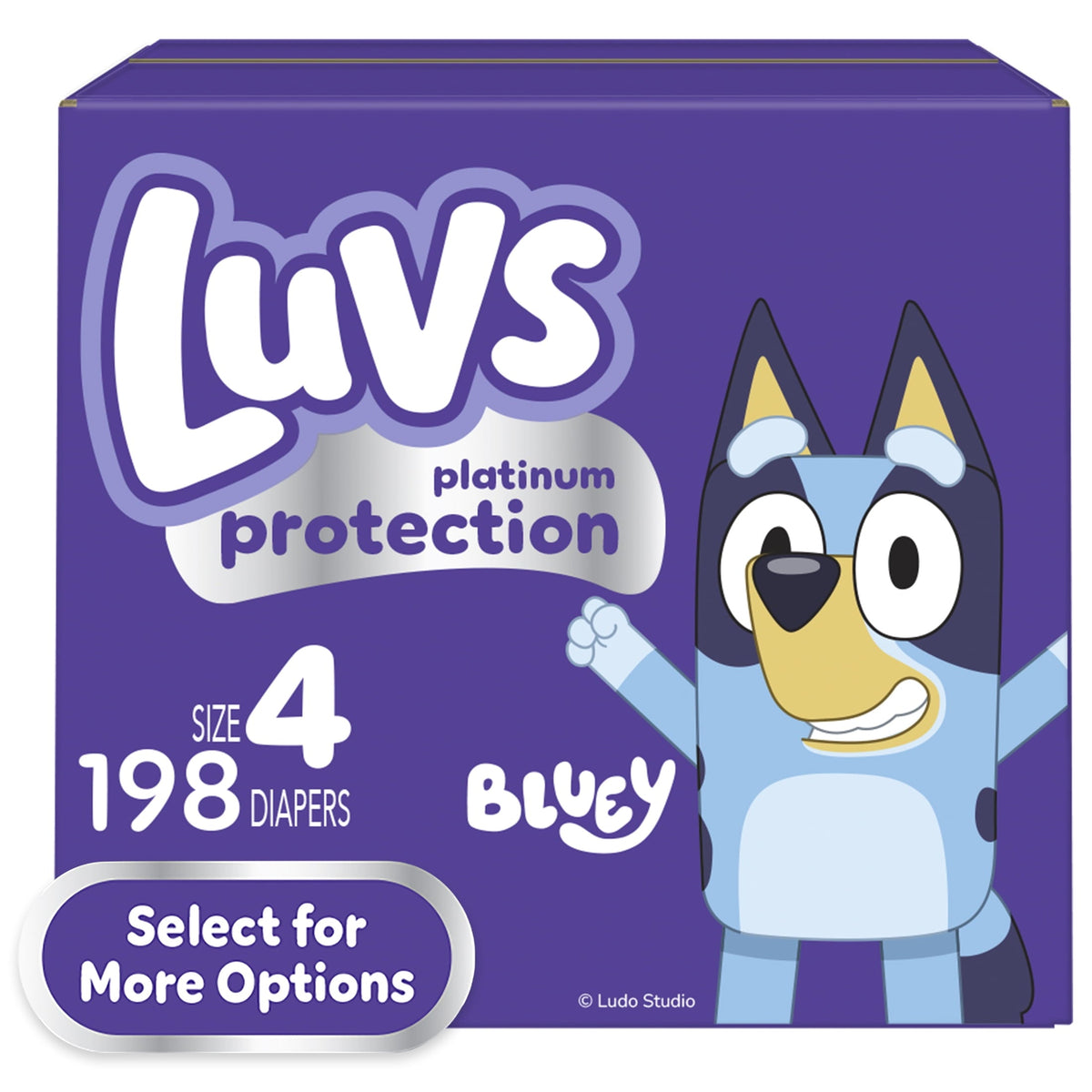 Pañales Luvs Platinum Protection para bebé, talla 4, 198 unidades