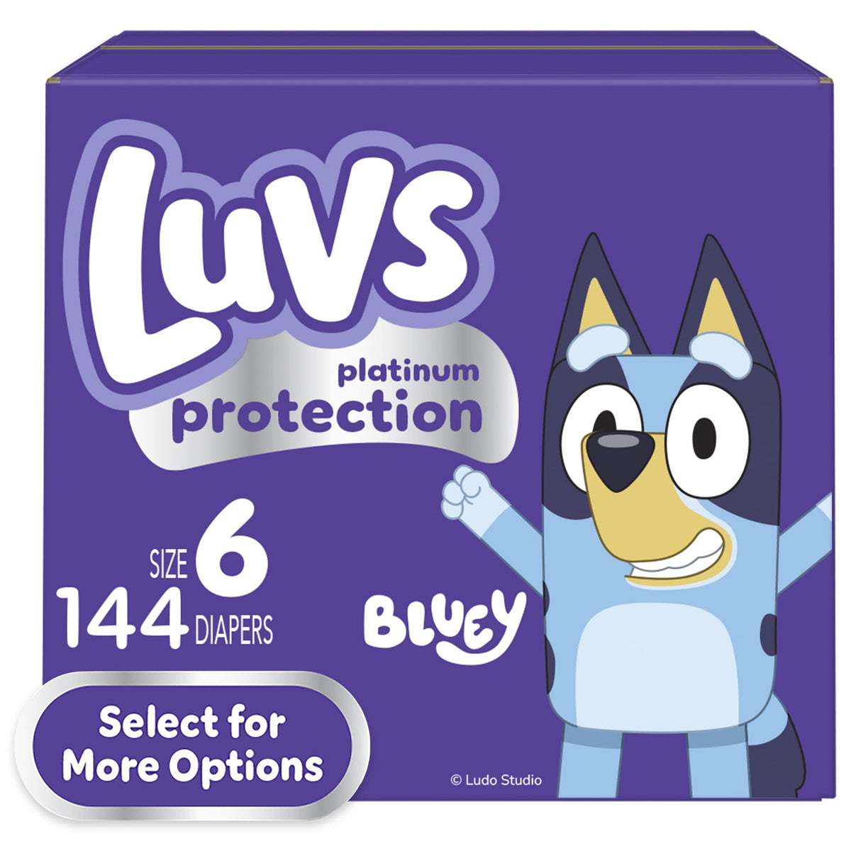 Pañales Luvs Platinum Protection para bebé, talla 6, 144 unidades