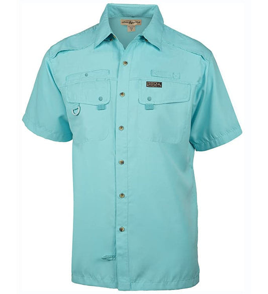 Camisa de pesca de manga corta con ventilación y protección UV Seacliff 2.0 para hombre