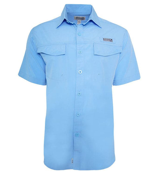 Camisa de pesca de manga corta con ventilación y protección UV Coastline para hombre